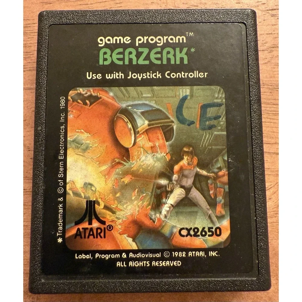Berzerk‎ (Atari 2600, Atari, 1982) CX 2650 Cartridge Only